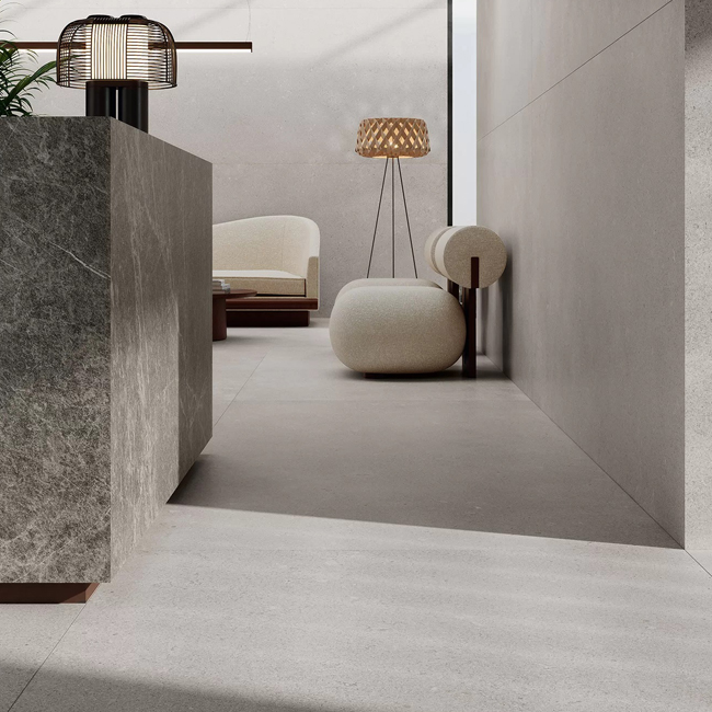 Basalto Grigio amb abstract collection